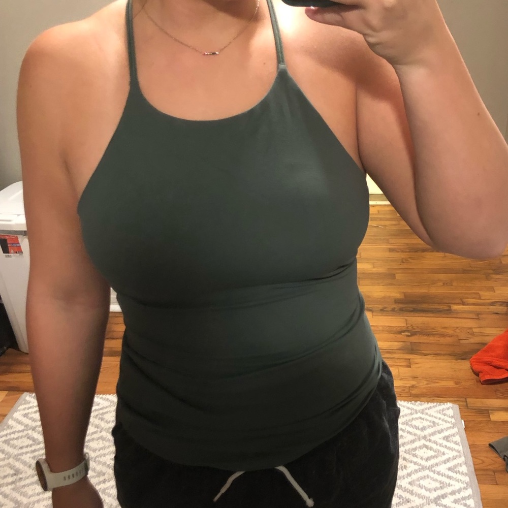 Lululemon Olive sun setter tank